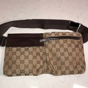 AUTHENTIC GUCCI CANVAS BELT BAG - BUM BAG - FANNY